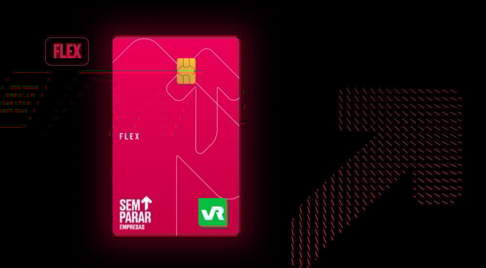 Imagem do Cartão FLEX, que é o Vale-Refeição e Vale-Alimentação Sem Parar Empresas